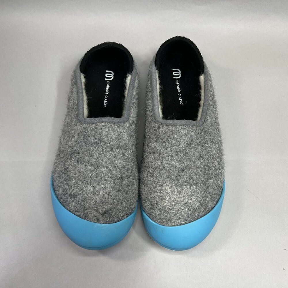 Mahabis Women's Size 6.5 Classic Gray Wool Slippers - Picture 3 of 16